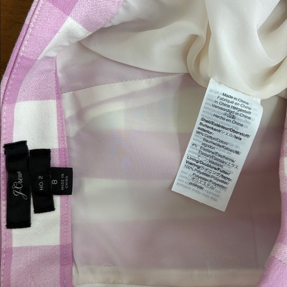 J. Crew Pencil Skirt in Gingham Check Ponte Knit Size 8 - Picture 7 of 7
